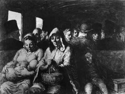 La carrozza di terza classe, c.1862-64 da Honoré Daumier